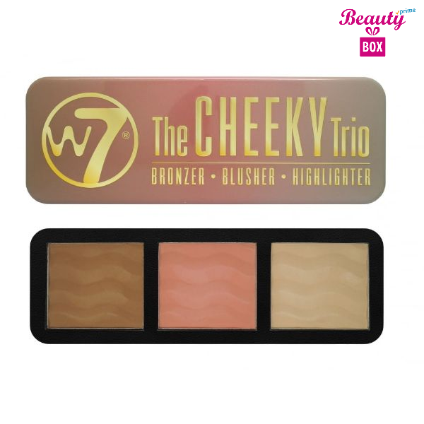 W7 Cheeky Trio Palette Bronzer Blush And Highlighter 1 Beauty Box