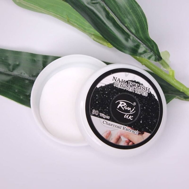 Rivaj UK Nail Polish Remover Wipes - Charcoal
