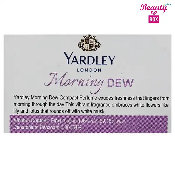Yardley London Morning Dew Pocket Perfume 18ml 4 Beauty Box