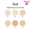high flawless face powder colors swatches done 1 Beauty Box