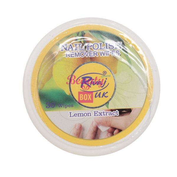 Rivaj UK Nail Polish Remover Wipes Lemon Beauty Box