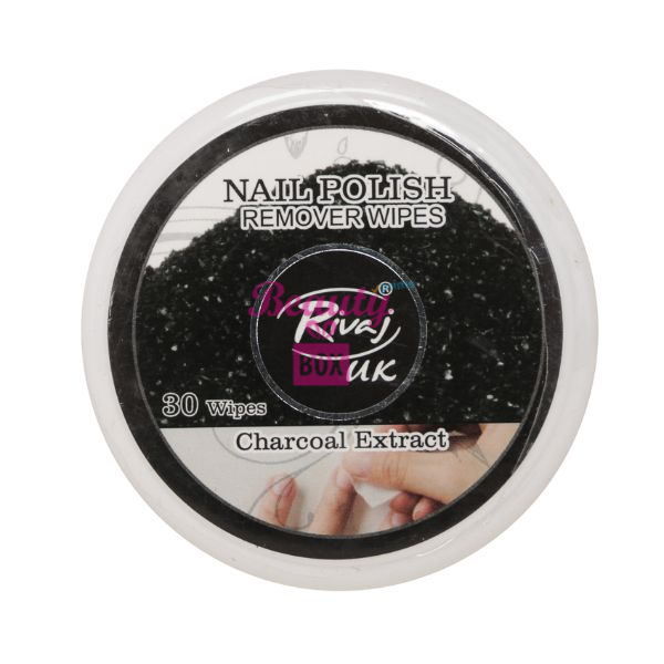 Rivaj UK Nail Polish Remover Wipes Charcoal Beauty Box