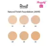 natural finish foundation 24hrs colors swatches done 1 1 Beauty Box