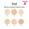 wet dry radiant pressed powder colors swatches done 1 Beauty Box