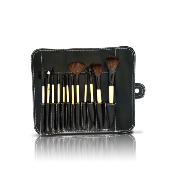 Glamorous Face 12 Piece Leather Brushset