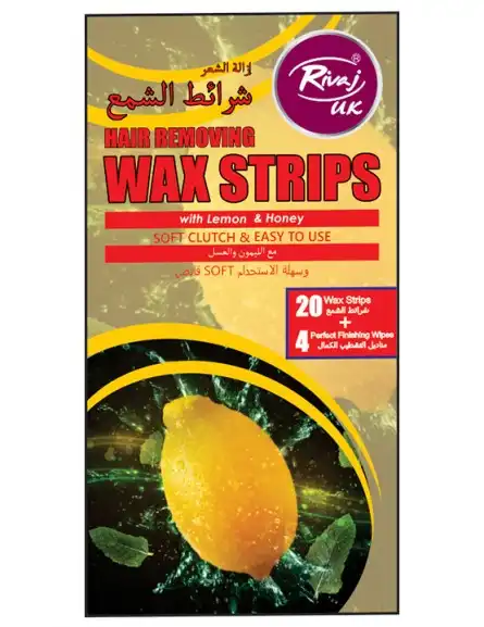 Rivaj Uk Lemon & Honey Body Wax Strips - 20 + 4