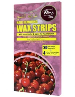 Rivaj Uk Shea Butter & Berry Body Wax Strip - 20 + 4