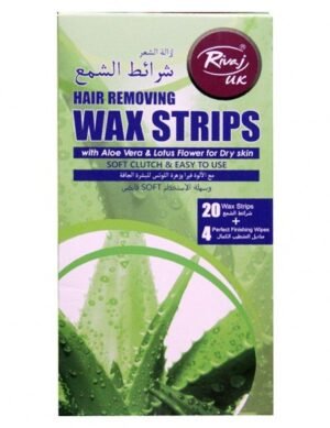 Rivaj Uk Aloe Vera & Lotus Flower Body Wax Strips - 20 + 4