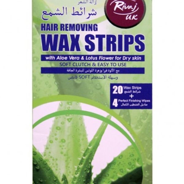 Rivaj Uk Aloe Vera & Lotus Flower Body Wax Strips - 20 + 4