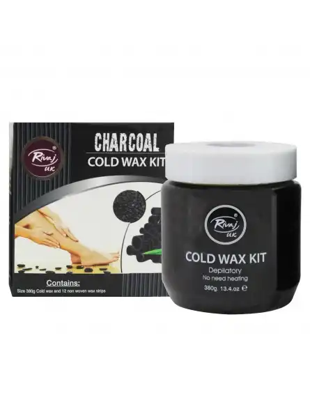 Rivaj Uk Charcoal Cold Wax Kit - 380G