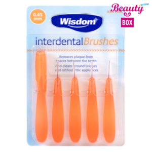 Wisdom Interdental Brushes - 5 x 0.45mm Orange