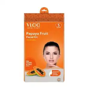 VLCC Pappaya Fruit Facial Kit 5 Session New Packaging 1X5