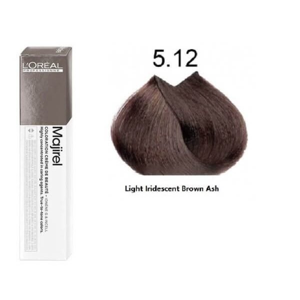 Loreal Professionnel Majirel - 5.12 Light Iridescent Brown Ash