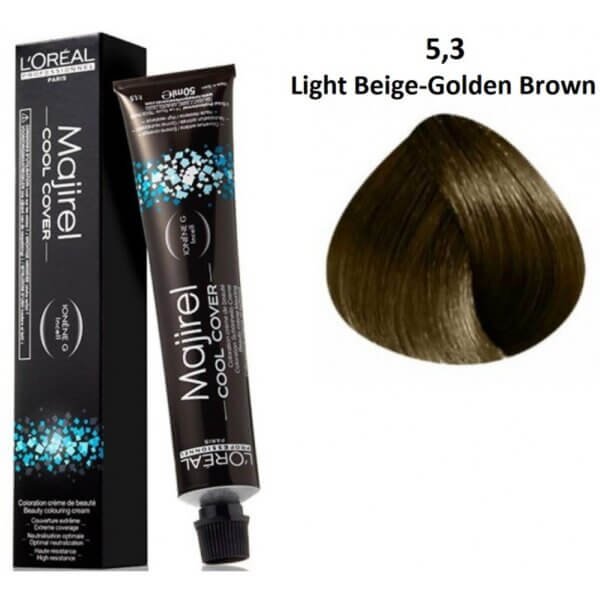 Loreal Professionnel Majirel Cool Cover Light Brown Gold Beige