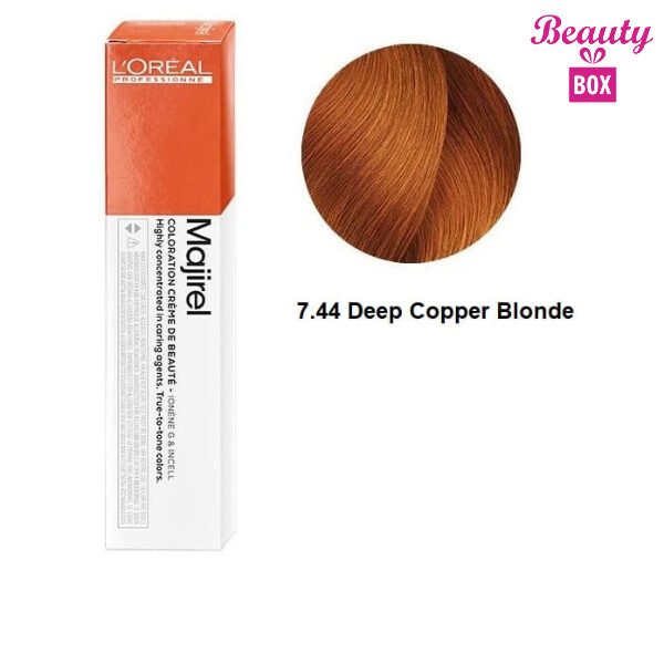 Loreal Professionnel Majirel – 7,44 Deep Copper Blonde, 50ml (1)