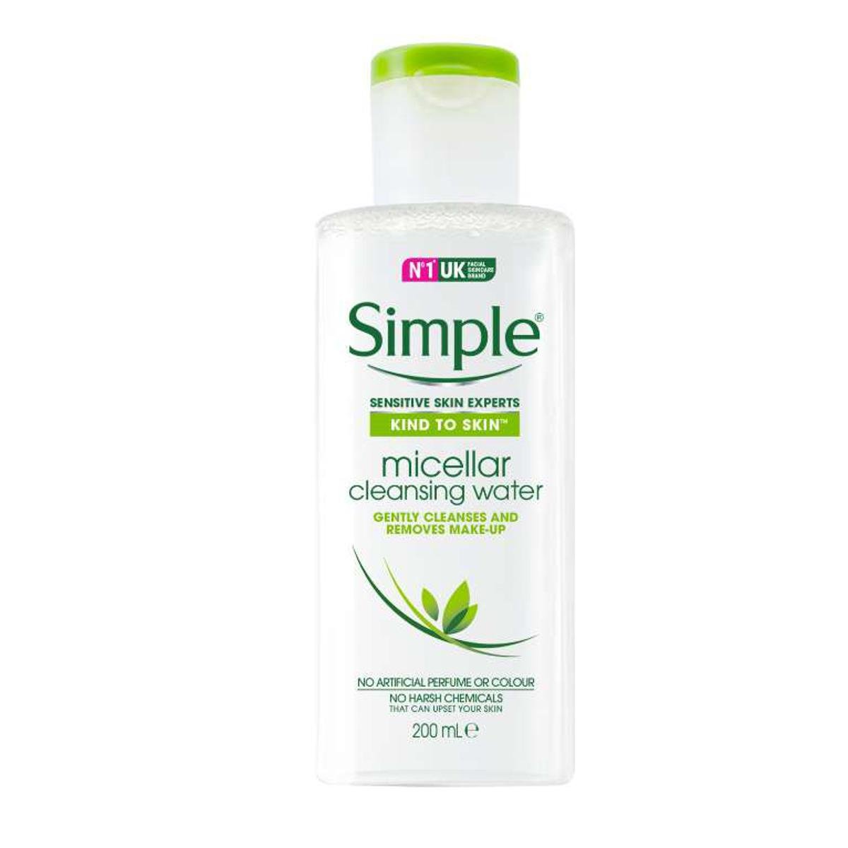 Simple Micellar Cleansing Water Hydrates and Gently Removes Make-Up - 200ml