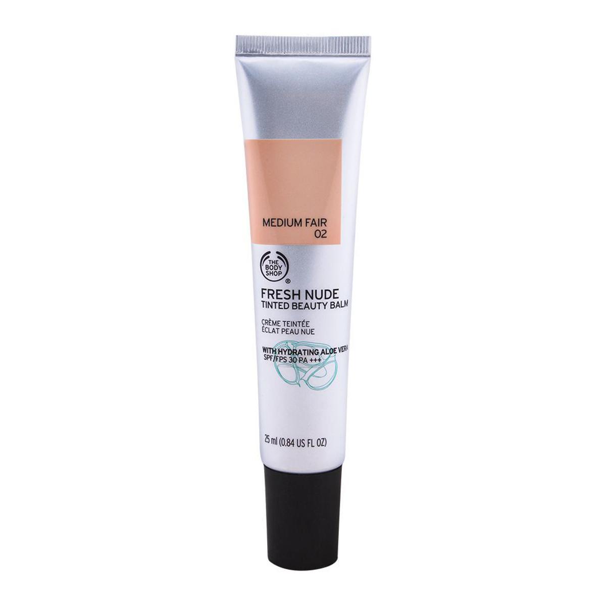 The Body Shop Fresh Nude Tinted Beauty Balm Bb Cream-02 Medium Fair 25Ml