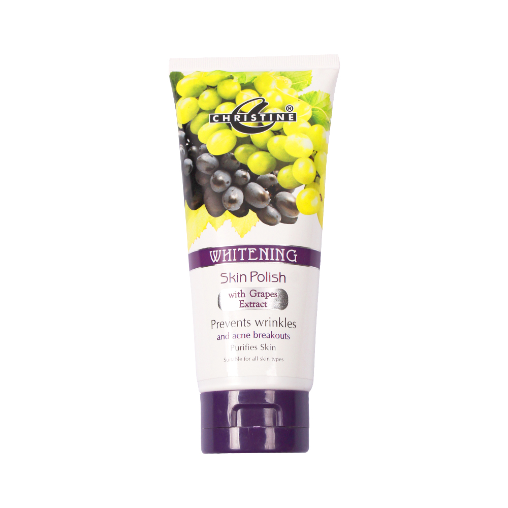 Christine Whitening Skin Polish Tube (Grapes Extracts)