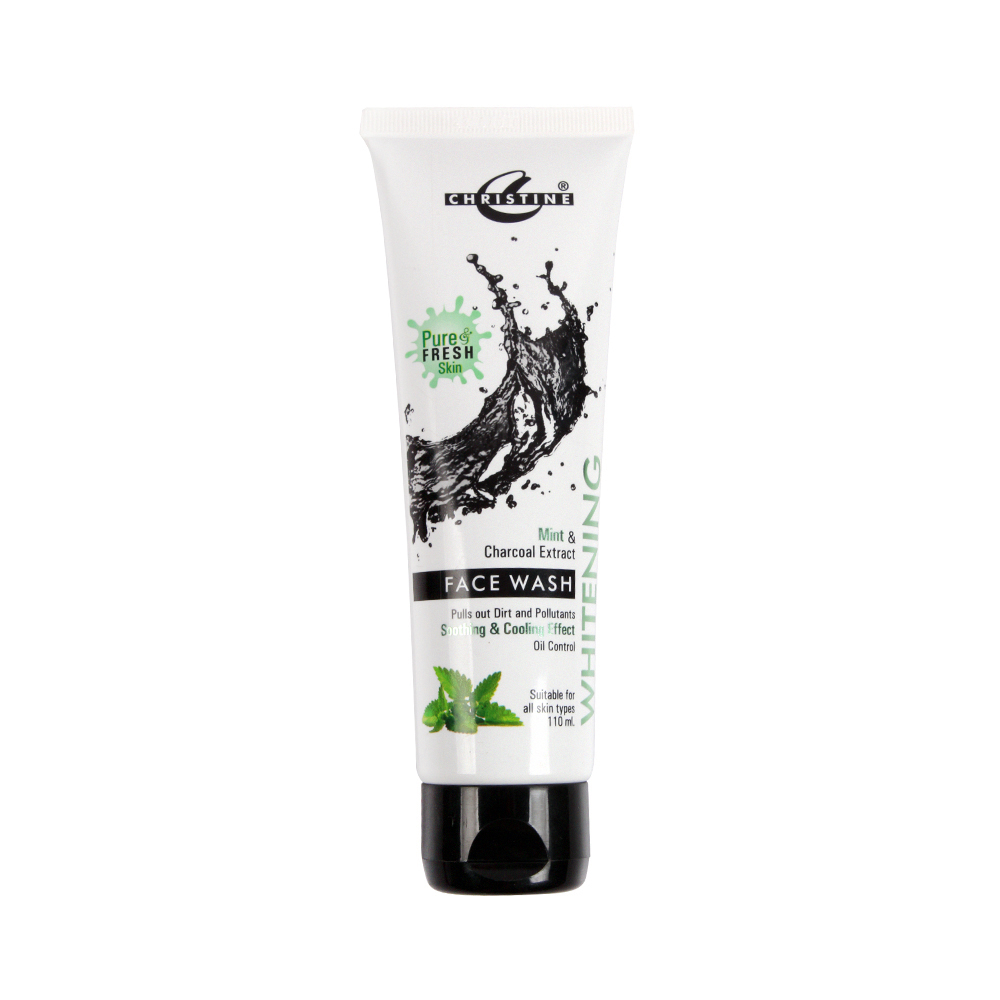 Christine Whitening Mint & Charcoal Face Wash 110ml