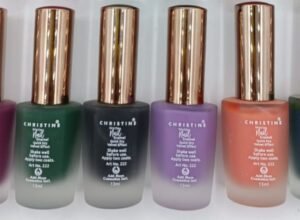 Christine Matte Nail Enamel Pack of 4 Multi Colors (Matte Nail Polishes)