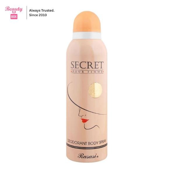 Rasasi Secret Pour Femme Deodorant Body Spray - 200 ml