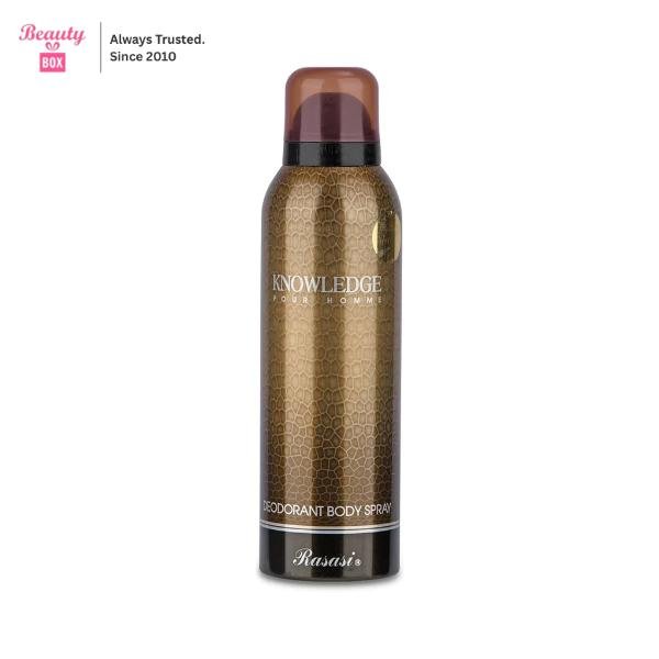 Rasasi Knowledge Pour Homme Deodorant Spray For Men - 200 ml