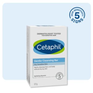 Cetaphil Gentle Cleansing Bar for Dry, Sensitive Skin-127g