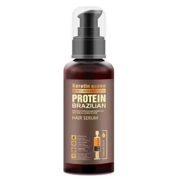 Keratin Queen Moisturizing And Styling Protein Brazilian Hair Serum - 100 Ml