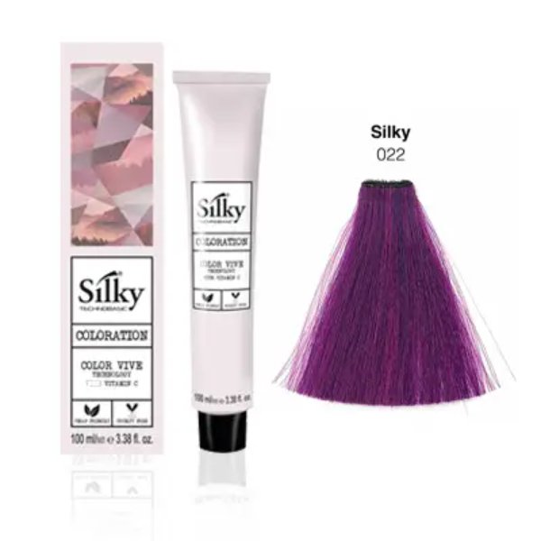 Silky Hair Color - 0.22 Violet Shade - 100ml