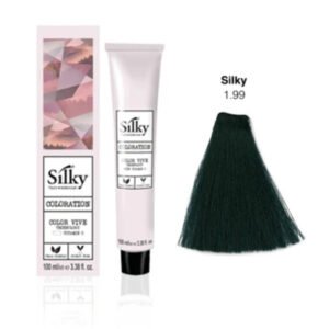 Silky Hair Color - 1.99 Green Black Shade - 100ml