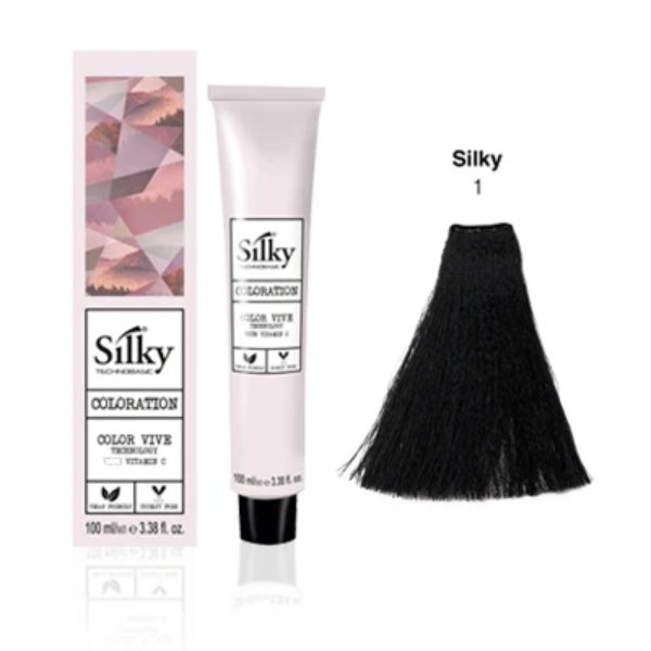 Silky Hair Color - 1 Black Shade - 100ml