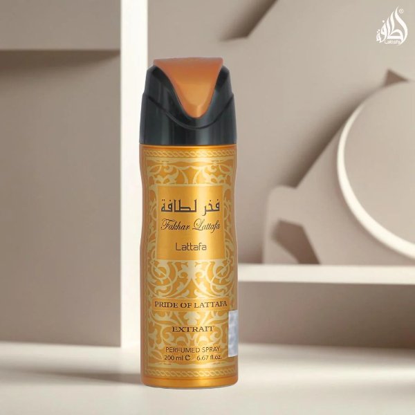 Fakhar Lattafa Extrait Gold Deodorant Body Spray (200ml)