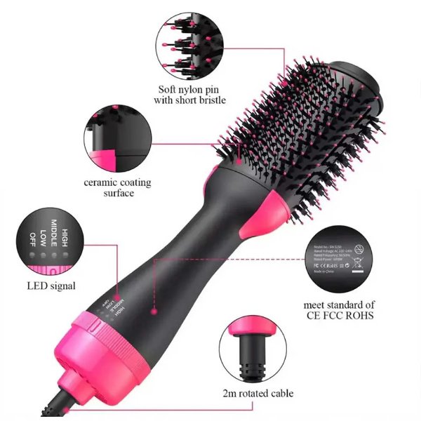 One Step Hot Air Brush Hair Dryer And Styler
