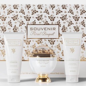 Afnan Souvenir Floral Bouquet Edp 100ml / Shower gel 100ml / Natural Body Lotion 100ml