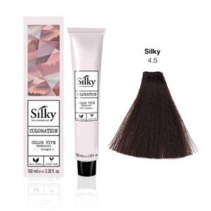 Silky Hair Color - 4.5 Mahogany Brown Shade - 100ml