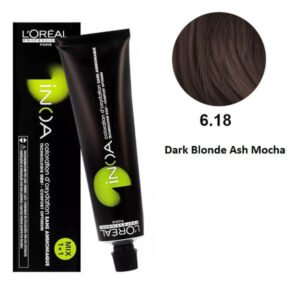 Loreal Professional Hair Color Inoa 6.18 Dark Blonde Ash Mocha 60g